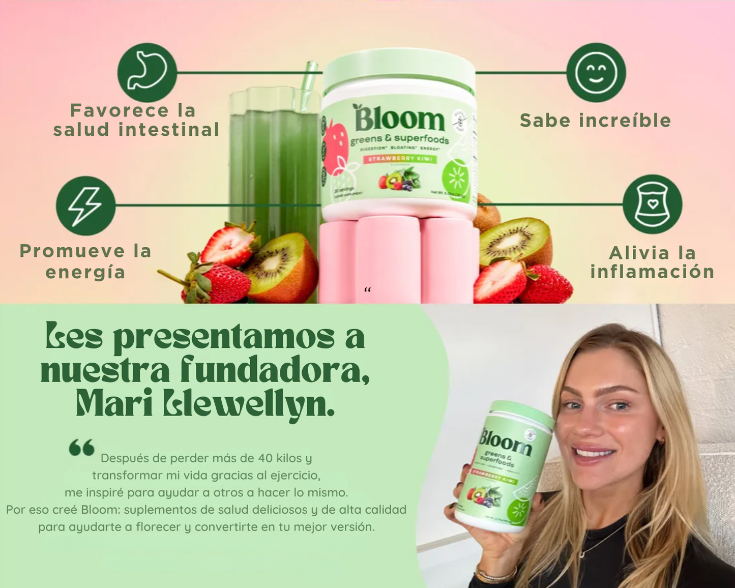 BloomBalance / Fibra+Prebióticos+Probióticos para tu Bienestar Diario