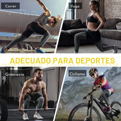 PowerKnee - 2 Rodilleras de Compresión para deporte y recuperación.