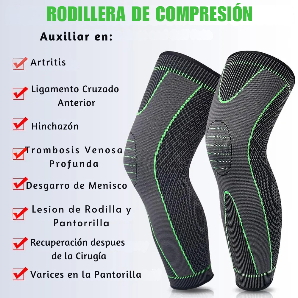 PowerKnee - 2 Rodilleras de Compresión para deporte y recuperación.